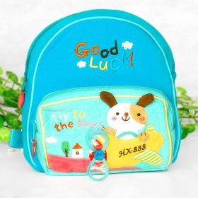 [Honey Dog] Embroidered Applique Kids Fabric Art School Backpack / Outdoor Backpack (8.2*9.0*2.3)