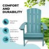 Adirondack Chairs Weather Resistant Plastic Fire Pit Chairs Adorondic Plastic Outdoor Chairs Suitable for All Outdoor Areas Seating Lifetime