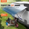 VEVOR RV Awning Fabric Replacement, 14'2" Fabric Length for 15' Awning, Heavy Duty 3-Ply 16oz PVC Camper Awning Fabric, Waterproof & UV Protection Out