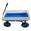 Outdoor Wagon All Terrain Pulling w/Wood Railing Air Tires Children Kid Garden