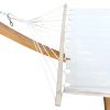 1-Person Hammock with Stand Set for Outside & Inside;  Indoor Outdoor Standalone plywood+canvas