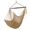 Caribbean Large Hammock Chair Swing Seat Hanging Chair with Tassels Tan  XH