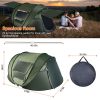 5-8 Person Pop Up Tent Automatic Setup Camping Tent Waterproof Instant Setup Tent with 4 Tent Poles 2 Mosquito Net Windows Carrying Bag for Hiking Cli